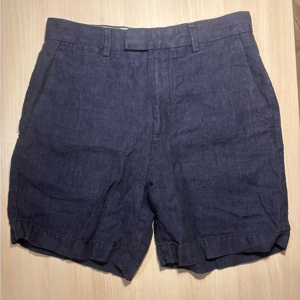 Banana Republic Navy Linen Shorts